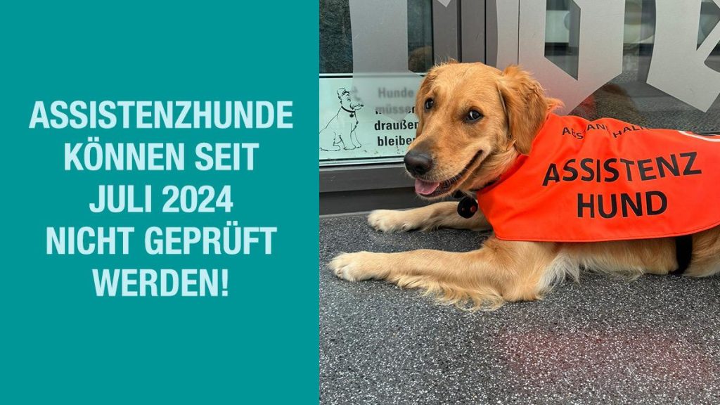 Assistenzhund muss draußen bleiben